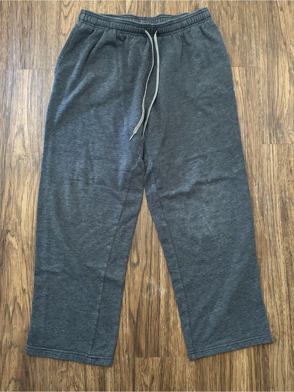 Reebok Faded Navy Cotton Blend Straight Leg Sweatpants Men’s L
